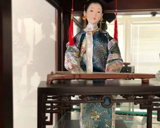 Oriental doll and table