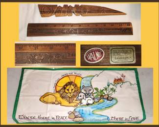 Carved Letter Openers and Peace Linen