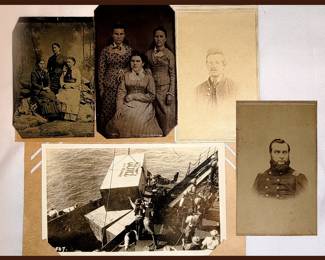 Antique Tin Types and Photos of Civil War Soldiers 
