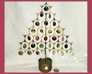 The Cutest Little Vintage Metal Christmas Tree