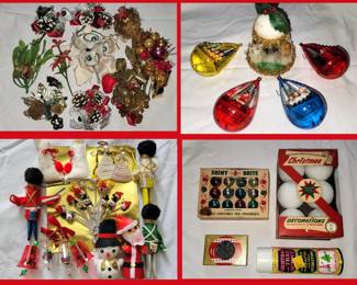 Vintage Christmas Ornaments and More 