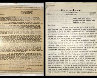 2 Interesting Letters, one written pre WWII and the other written on VJ Day. There are many other Very Interesting Letters and Ephemeral Pieces 
