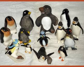 Penguins!! Abraham Palatnik, Hagland Glass, Murano and Murano Icet, Pfeiffer Glass, Selkirk Scotland, Hadeland Norway, Highbank Scotland, St. Louis Glass France, Maigon Daga, Rosas Artcrafts & Hagen Renaker to name a few-There are More!
