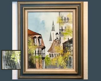 Large Signed Oil Painting 