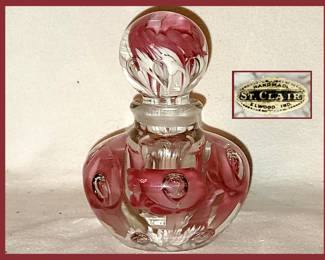 St. Claire Paperweight Perfume Bottle