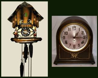 Cuckoo and Mantle Clocks