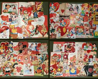 Loads of Vintage Valentine Cards; So Cute