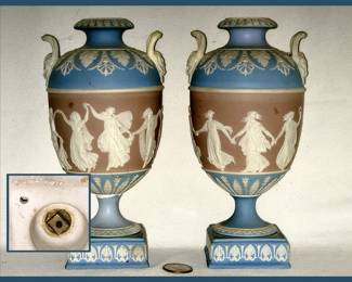 Wedgwood Antique Pair of Urns