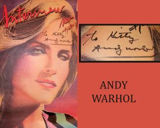 Interview Magazine with Andy Warhol Signature