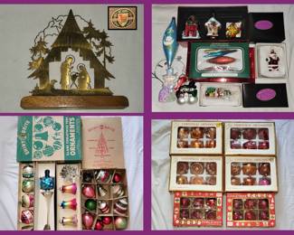 Vintage Christmas Ornaments and More 