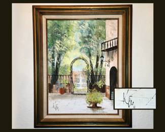 Large Signed Oil Painting 