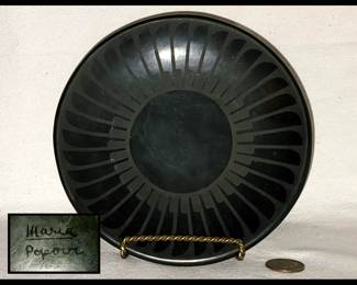 Maria Pottery Plate Signed Maria Popovi 