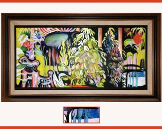 Beautiful Framed Painting Signed West