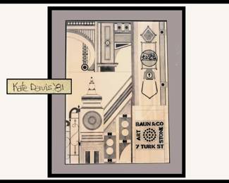 Kate Davis Signed and Dated Original Cool Piece