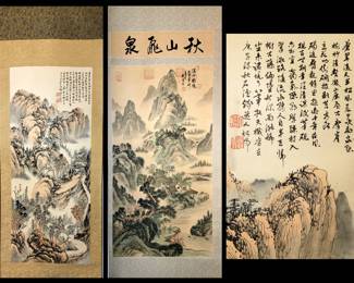 Pair of Long Scrolls