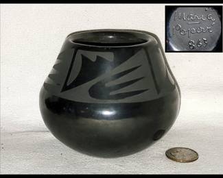  Maria Martinez Pottery Signed Maria Popovi 863