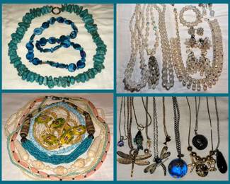 Jewelry including Turquoise and Lots of Vintage Glass Beads 