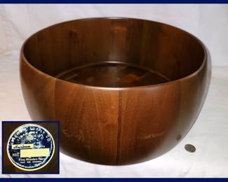 Lebanon Supply Co Heirloom Ware Walnut HUGE Bowl