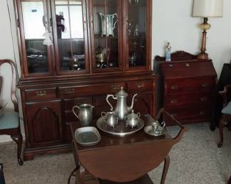 tea cart, china cabinet