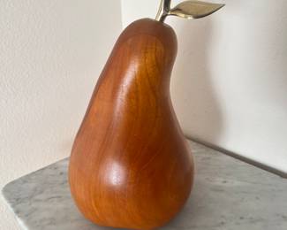Handcrafted solid wood pear