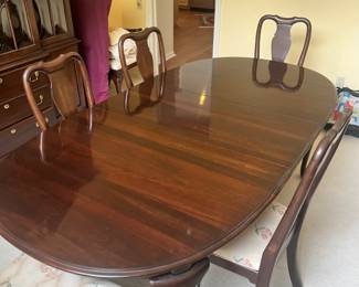 Ethan Allen table and 8 chairs 