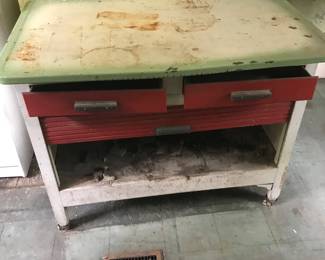 Bottom of a Hoosier cabinet