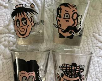 Comic shot glasses