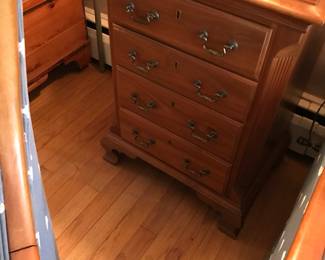 One of a pair of small chests