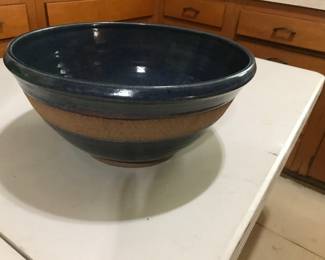 Large pottery bowl