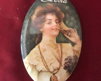 Vintage Coca Cola hand mirror