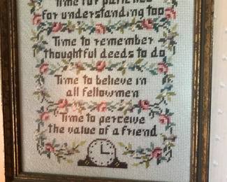 Needlework sampler