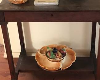 One drawer library table