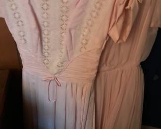Two pink party frocks