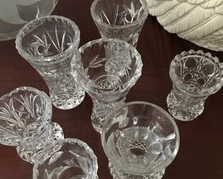 Mini crystal vases