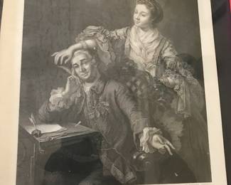 Antique engraving, David Garrick