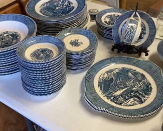 Currier & Ives dishes