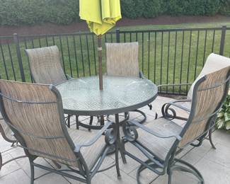 Patio table and chairs