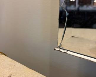 	#5	The Platt Collection Furniture Hand Crafted mirror 62x42 as is-small chip	 $150.00 				