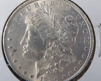 Lot 317. 1886 P Morgan Silver dollar