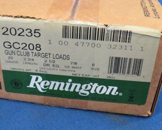 Lot 360. 250 Remington Gun Club 20-gauge, 7/8 ounce, 8-shot target rounds