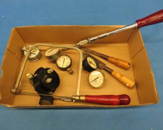 Lot 324. Two Yankee screwdrivers {#}130A and 135A, gauges, and more