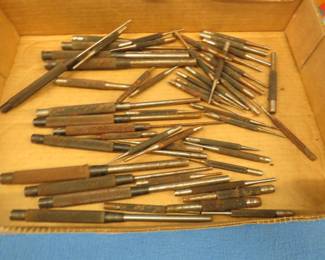 Lot 436. Over 40 punches of various diameters and lengths