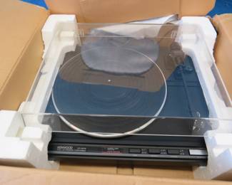 Lot 98. Kenwood KD-52FB turntable.&nbsp; Looks like its never been out of the box.