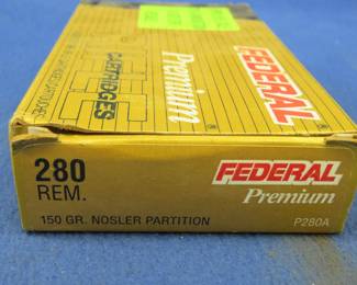 Lot 171. Twenty Federal 280 Remington rounds