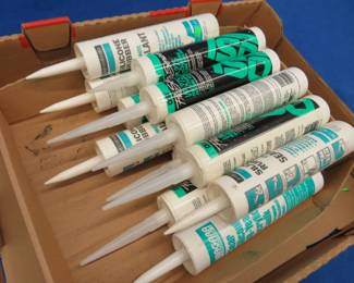 Lot 295. 12 tubes of Silicone/Caulking