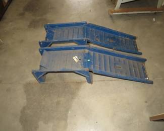 Lot 61. Pair of takedown drive up car ramps.&nbsp; 4000 lb. capacity.