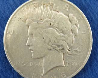 Lot 477. 1926 D Peace silver dollar