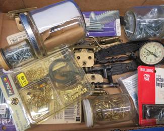Lot 223. Picture hangers, fasteners, and more