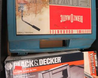 Lot 364. BernzOMatic torch and a Black & Decker jigsaw