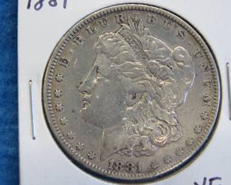 Lot 442. 1881 P VF Morgan Silver Dollar